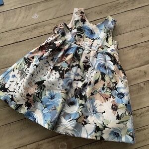 Pippa & Julie Blue Rose Floral Dress Size 2T